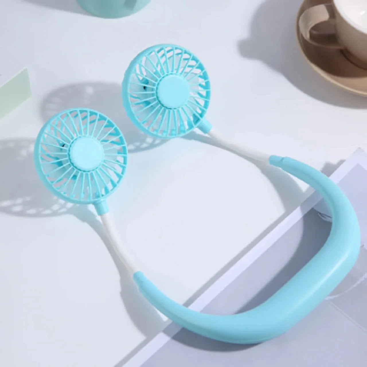 Rechargeable Two Wind Speed Neck Fan