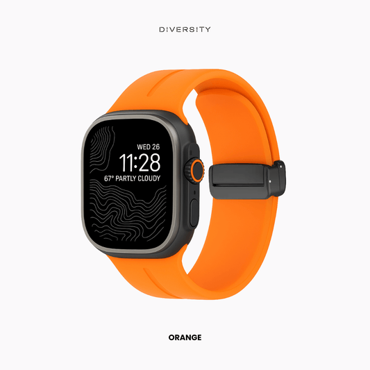 Minor Fault Magnetic Loop Band For Apple Watch - Orange