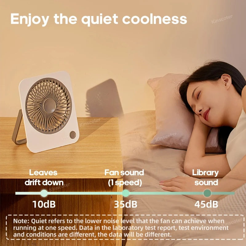 Mini Colorful 3-Speed Desktop Fan (Random Colors)